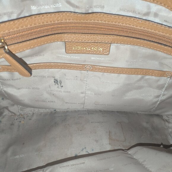 Michael Kors Marina Large Drawstring Tote Bag in Light Khaki - Picture 2 of 5